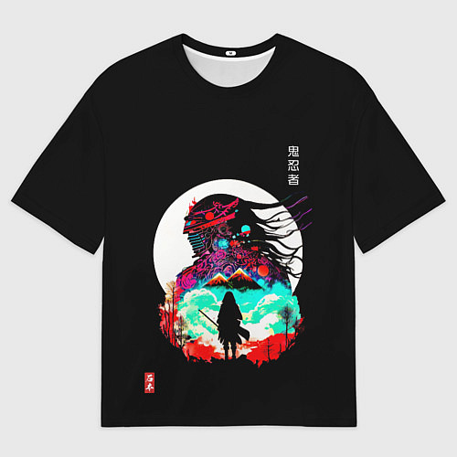 Мужская футболка оверсайз Величие в лунном свете / 3D-принт – фото 1