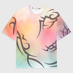 Футболка оверсайз мужская Трайбл граффити, цвет: 3D-принт