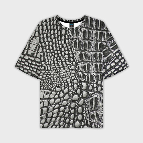 Мужская футболка оверсайз Кожа крокодила - текстура / 3D-принт – фото 1