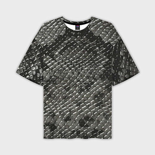 Мужская футболка оверсайз Кожа змеи - текстура / 3D-принт – фото 1