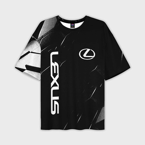 Мужская футболка оверсайз Lexus - minimalism / 3D-принт – фото 1