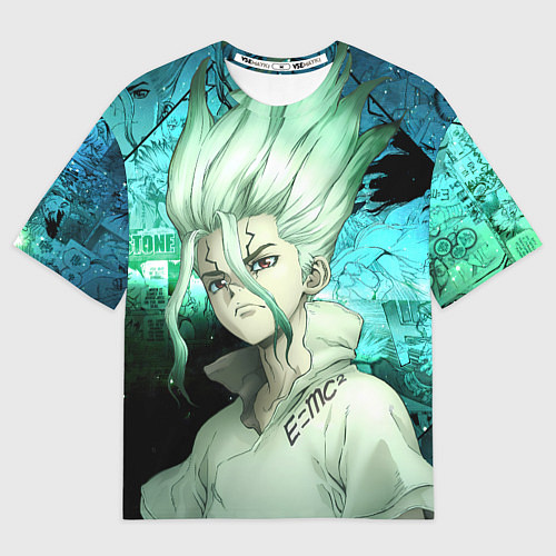 Мужская футболка оверсайз Доктор Стоун Сэнку Исигами / 3D-принт – фото 1