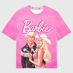 Футболка оверсайз мужская Барби и Кен Фильм, цвет: 3D-принт