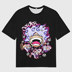 Мужская футболка оверсайз Веселый 5 Гир Луффи