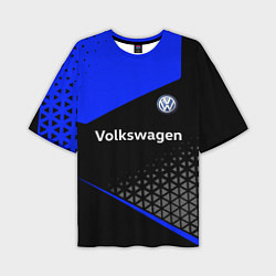 Футболка оверсайз мужская Фольцваген - blue uniform, цвет: 3D-принт