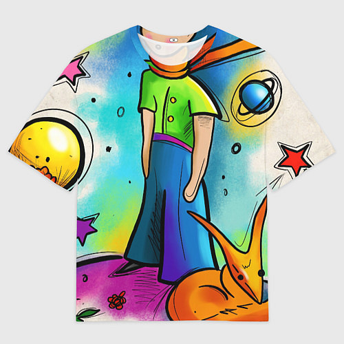 Мужская футболка оверсайз Le Petit Prince / 3D-принт – фото 1