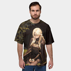 Футболка оверсайз мужская Fire keeper - Dark souls 3, цвет: 3D-принт — фото 2