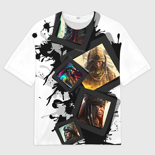 Мужская футболка оверсайз Вождь Апачи / 3D-принт – фото 1