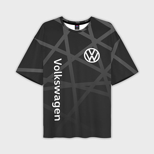 Мужская футболка оверсайз Volkswagen - classic black / 3D-принт – фото 1