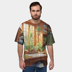 Футболка оверсайз мужская Фантастическая кухня ведьмы, цвет: 3D-принт — фото 2