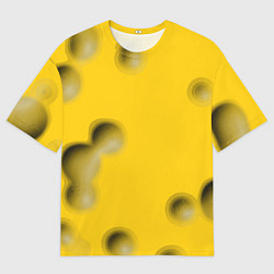 Мужская футболка оверсайз Сырная плоскость