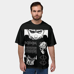 Футболка оверсайз мужская Взгляд Берсерка, цвет: 3D-принт — фото 2