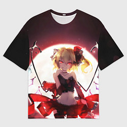 Мужская футболка оверсайз Touhou Project Фландр Скарлет