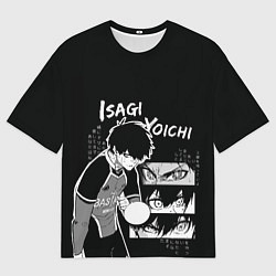 Футболка оверсайз мужская Исаги Йоичи - Синяя тюрьма, цвет: 3D-принт