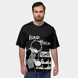 Футболка оверсайз мужская Исаги Йоичи - Синяя тюрьма, цвет: 3D-принт — фото 2