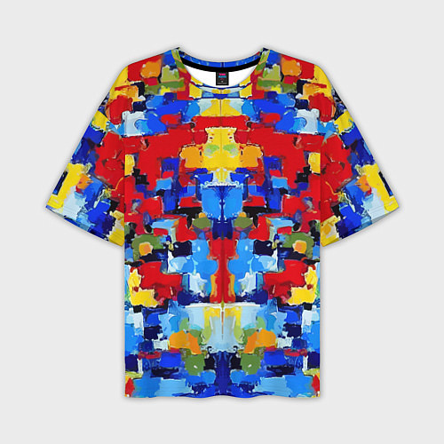 Мужская футболка оверсайз Colorful abstraction - vogue - paint / 3D-принт – фото 1