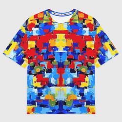 Футболка оверсайз мужская Colorful abstraction - vogue - paint, цвет: 3D-принт