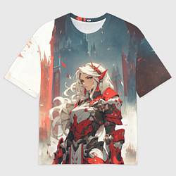 Мужская футболка оверсайз Бронированная эльфийка