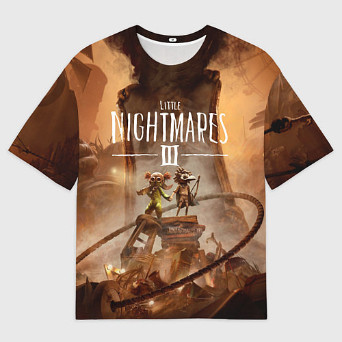 Мужская футболка оверсайз Герои Little nightmares 3 / 3D-принт – фото 1