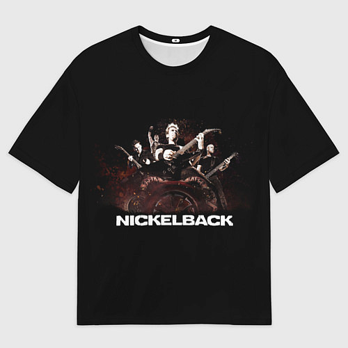 Мужская футболка оверсайз Nickelback brutal / 3D-принт – фото 1