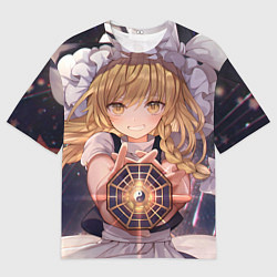 Мужская футболка оверсайз Touhou Project Marisa Kirisame