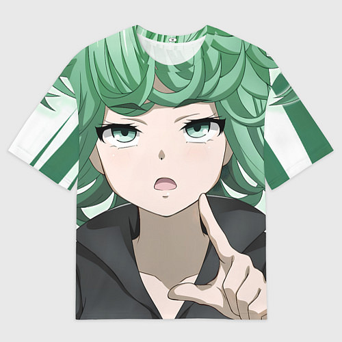 Мужская футболка оверсайз One Punch Man Тацумаки / 3D-принт – фото 1