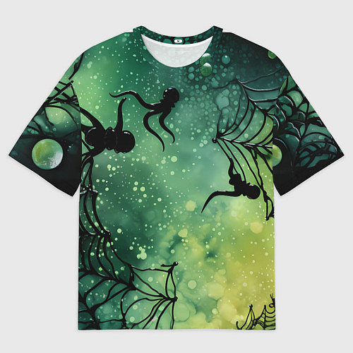 Мужская футболка оверсайз Мрачный паук / 3D-принт – фото 1