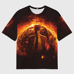 Мужская футболка оверсайз Оппенгеймер и его детище