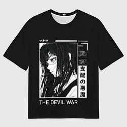 Футболка оверсайз мужская Йор демон войны - Человек бензопила, цвет: 3D-принт