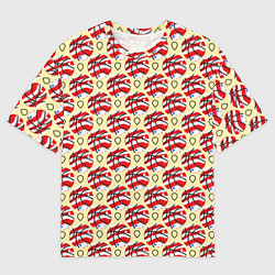 Мужская футболка оверсайз Силуэт мяча