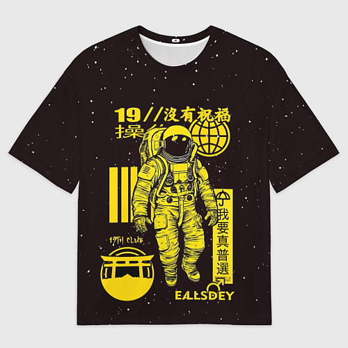 Мужская футболка оверсайз Space - japan style / 3D-принт – фото 1