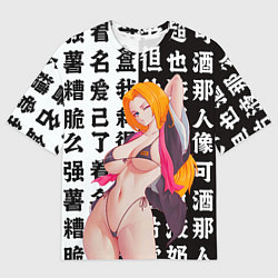 Мужская футболка оверсайз Рангику Мацумото - Блич