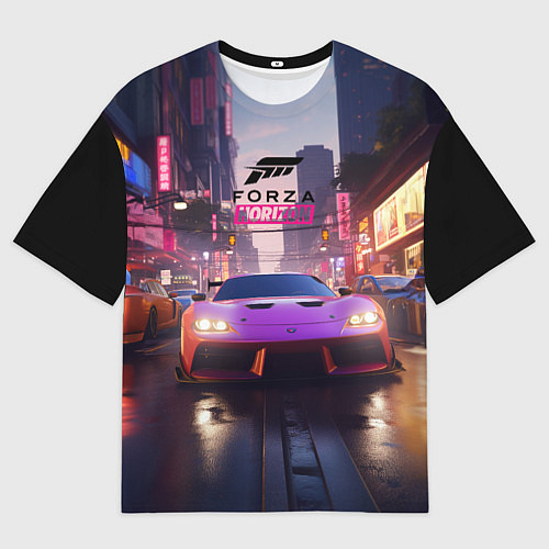 Мужская футболка оверсайз Forza Horizon street racing / 3D-принт – фото 1