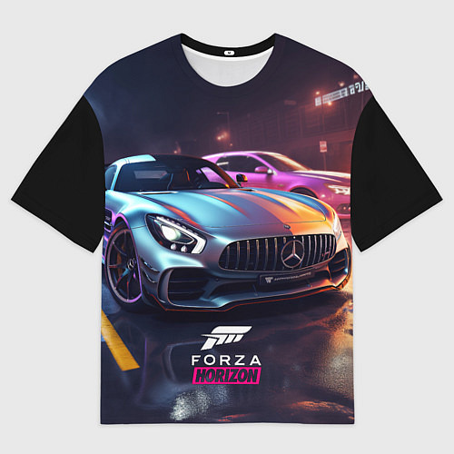 Мужская футболка оверсайз Forza Horizon street racing / 3D-принт – фото 1