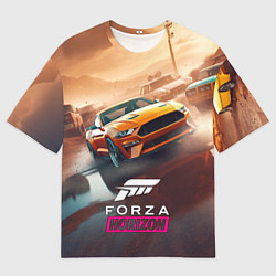 Футболка оверсайз мужская Forza Horizon race, цвет: 3D-принт