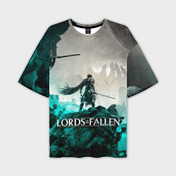 Мужская футболка оверсайз Герой Lords of the fallen