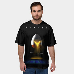 Футболка оверсайз мужская Ксеносюрприз, цвет: 3D-принт — фото 2