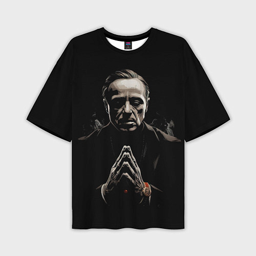 Мужская футболка оверсайз Дон Вито Корлеоне крестный отец / 3D-принт – фото 1