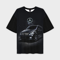 Мужская футболка оверсайз Mercedes black
