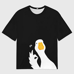 Футболка оверсайз мужская Ок гусь, цвет: 3D-принт