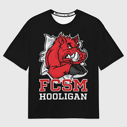 Футболка оверсайз мужская FCSM hooligan, цвет: 3D-принт