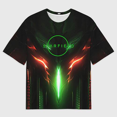 Мужская футболка оверсайз Starfield abstract / 3D-принт – фото 1