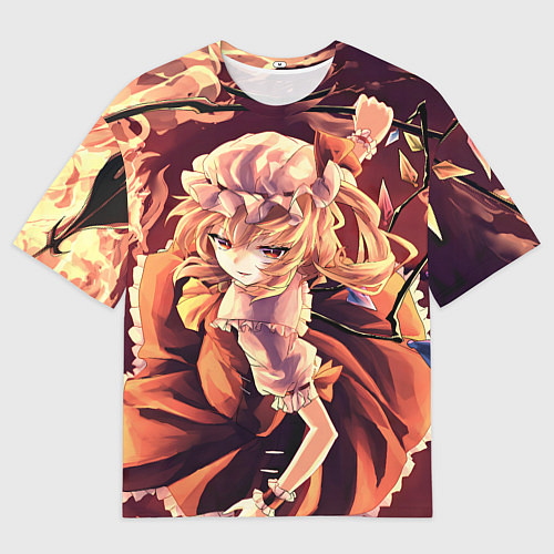 Мужская футболка оверсайз Touhou Project Фландр Scarlet / 3D-принт – фото 1