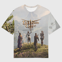 Футболка оверсайз мужская Отряд Врат Балдура, цвет: 3D-принт