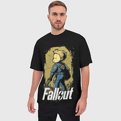 Футболка оверсайз мужская Fallout boy, цвет: 3D-принт — фото 2