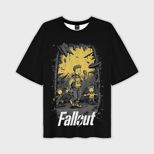 Мужская футболка оверсайз Fallout boys / 3D-принт – фото 1