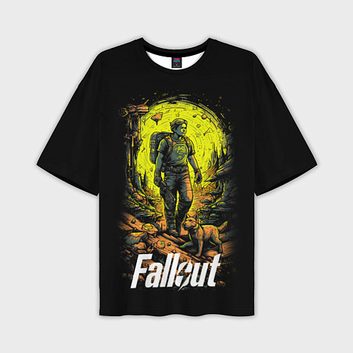 Мужская футболка оверсайз Fallout poster / 3D-принт – фото 1