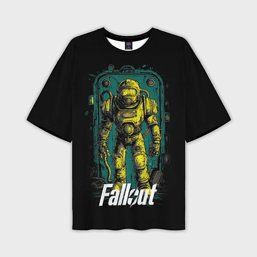 Мужская футболка оверсайз Fallout poster style / 3D-принт – фото 1