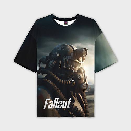 Мужская футболка оверсайз Fallout man game / 3D-принт – фото 1