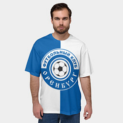 Футболка оверсайз мужская ФК Оренбург, цвет: 3D-принт — фото 2